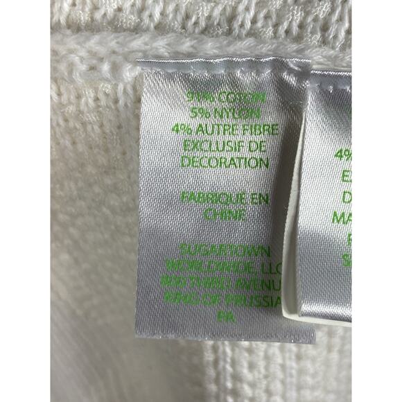 Lily Pulitzer Tatum Long Cardigan Women’s M Boho Fringe Hem Open Front Artsy - Picture 7 of 12